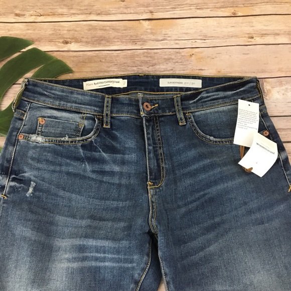 Pilcro rose gold coated crop boyfriend jeans - Picture 3 of 8